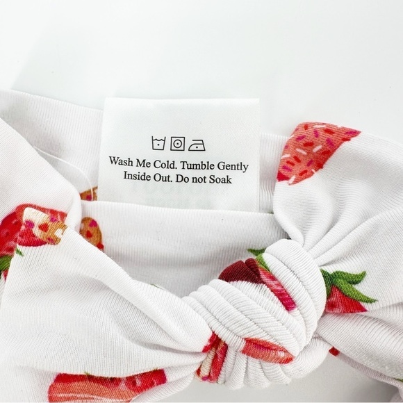 Bundle House of Loolous Strawberry Bamboo Sleeper EZPZ  Strawberry Crib Shoes - Picture 4 of 7